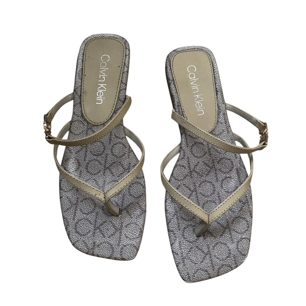 Calvin Klein Tan Strappy Sandals for Women